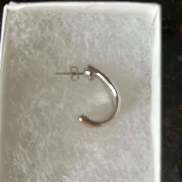 Orange & Silver Earrings - Picture 4 of 10